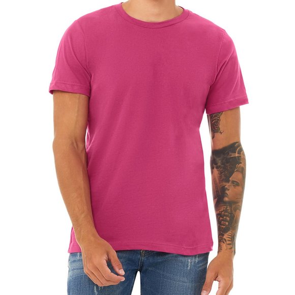 NWOT - Bella Canva Unisex Jersey T-Shirt - Berry - 3001C - Picture 1 of 4